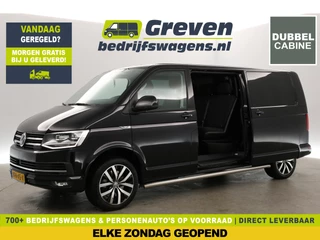 Volkswagen Transporter 2.0 TDI L2H1 | 204PK Aut. | Dubbele Cabine | Panoramadak | 5 Persoons | Airco | Camera | Carplay | Cruise | Navi | PDC | 18''LMV | 2xSchuifdeur | Trekhaak