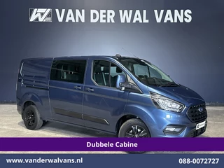Ford Transit Custom 2.0 TDCI 131pk L2H1 Dubbele Cabine Euro6 Airco | 6-zits | Camera | LED | 2800kg Trekhaak | LM Velgen | Cruisecontrol, Android Auto, Verwarmde Voorruit, Parkeersensoren, Bijrijdersbank