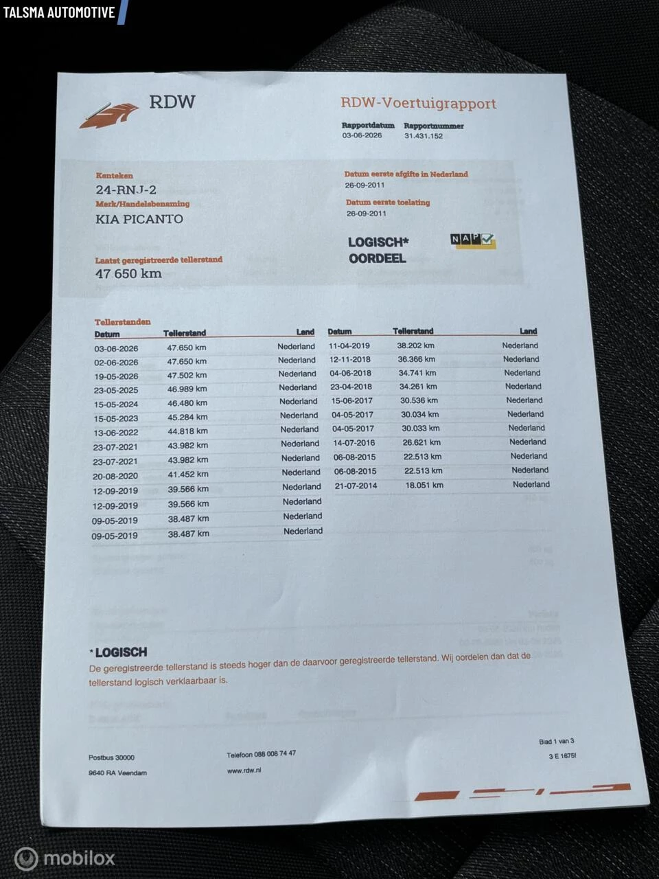 Hoofdafbeelding Kia Picanto