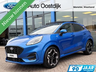 Ford Puma 1.0 EcoBoost Hybrid ST-Line X 155PK Automaat Afn. Trekhaak Panodak Winterpack Adaptieve Cruise MATRIX-LED SYNC4 Navi Blind-Spot Elek. Achterklep B&O  *Full Options*