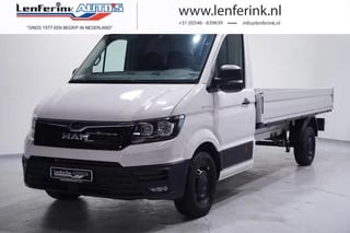 MAN TGE 2.0 TDI 140 pk L4 Pick Up / Open Laadbak Airco, Apple Carplay, Cruise Control, Geveerde Stoel, LxBxH 430x203x40 cm, 3-Zits