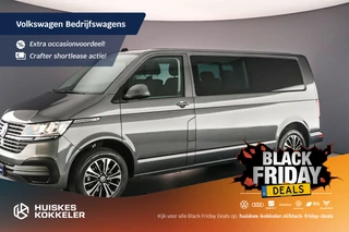 Volkswagen Transporter Dubbele cabine T6.1 Caravelle 2.0 TDI  150PKL2H1 Comfortline Rijklaar Prijs | Trekhaak | Navigatie | 6 Zitplaatsen | Parkeersensoren