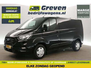 Ford Transit Custom 280 2.0 TDCI L1H1 Trend Marge Airco Camera Cruise LED Trekhaak Navigatie 3 Persoons DAB+ Parkeersensoren