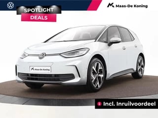 Volkswagen ID.3 Pro Business 58 kWh accu, 150 kW / 204 pk Hatchbac · Variabele laadbodem · Velgen 'wellington', 19 inch lichtmetaal zwart · EKDeal · Privatelease 510,- per maand! · Snel uit voorraad rijden! · Incl. Inruilvoordeel