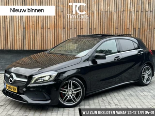 Mercedes A-klasse 200 AMG-styling Automaat | Panoramadak | Xenon verlichting | Stoelverwarming | Trekhaak | Schakelflippers | Achteruitrijcamera | Keyless start | Parkeersensoren voor en achter