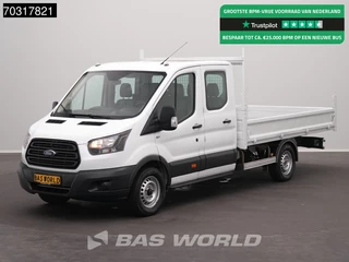 Ford Transit 130pk Dubbel Cabine Open Laadbak Euro6 Pritsche Pickup Open Box