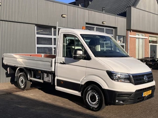 Hoofdafbeelding Volkswagen Crafter Volkswagen Crafter 35 2.0 TDI Airco Cruise Control Trekhaak 3500kg trekgewicht Open laadbak Navigatiesysteem Apple carplay Euro 6 Open laadbak Pick-up p-up Bakwagen 1e eigenaar Telefoonverbinding