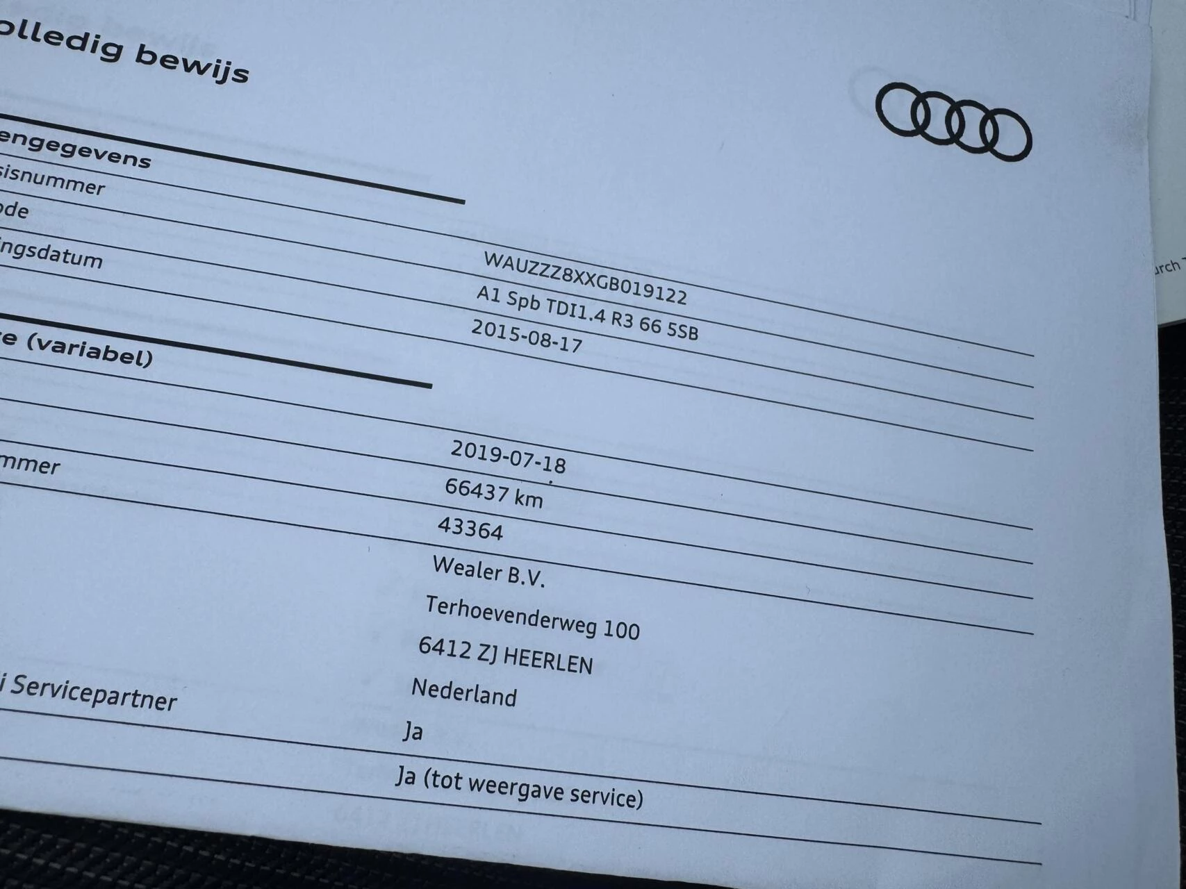 Hoofdafbeelding Audi A1 Sportback