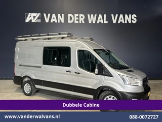 Ford Transit 2.0 TDCI 131pk L3H2 Dubbele Cabine Euro6 Airco | 7-Zits | Imperiaal | 2500kg Trekhaak | Cruisecontrol Verwarmde voorruit, Parkeersensoren