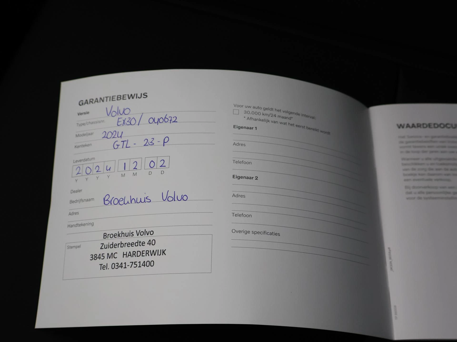 Hoofdafbeelding Volvo EX30