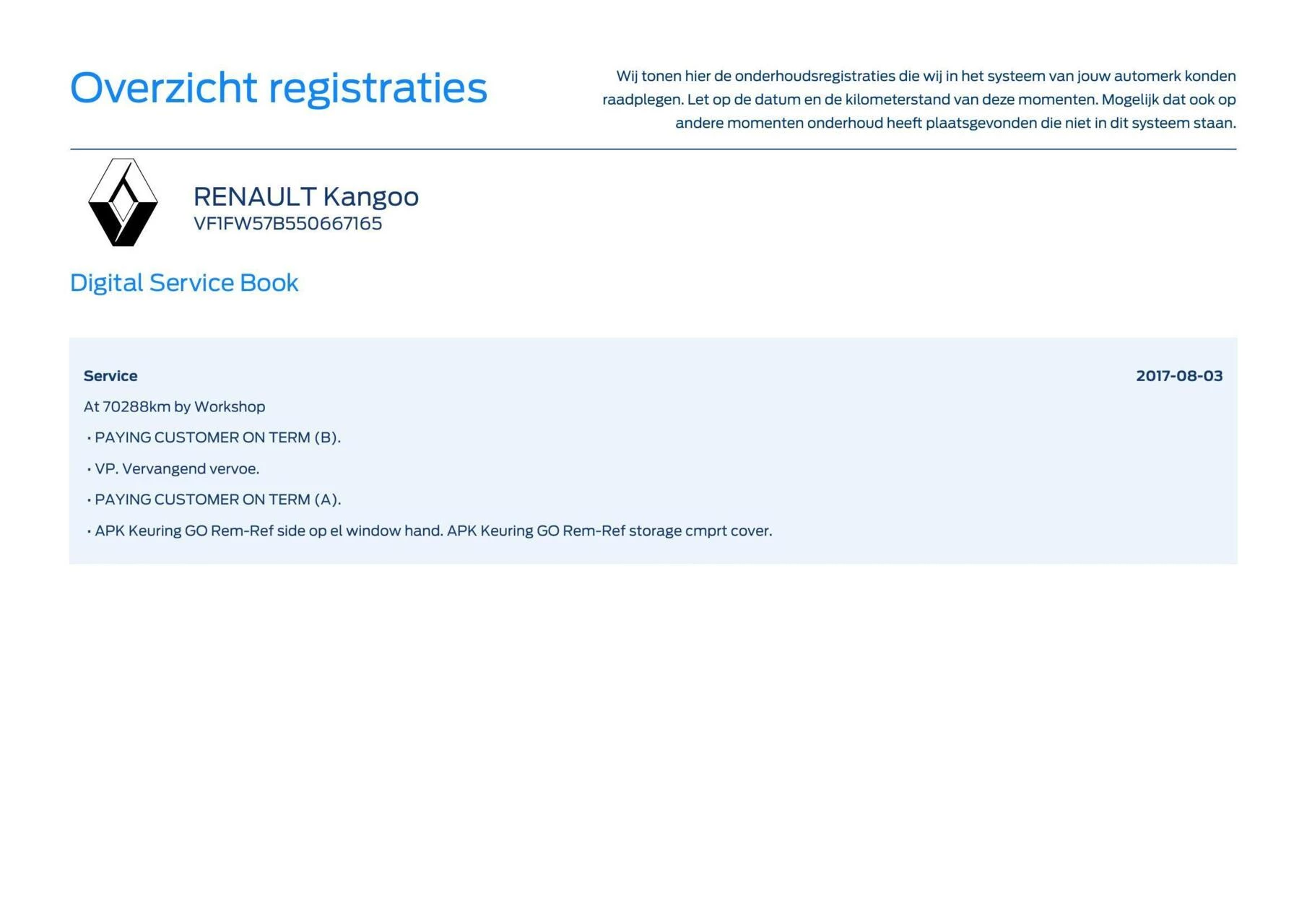 Hoofdafbeelding Renault Kangoo