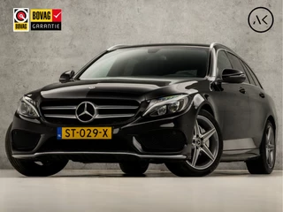 Mercedes-Benz C-Klasse Estate 180 AMG Sport 157Pk Automaat (NAVIGATIE, LEDER, CAMERA, STOELVERWARMING, ELEKTRISCHE SPORTSTOELEN, GETINT GLAS, ZWART HEMEL, KEYLESS START, NIEUWE APK, NIEUWSTAAT)