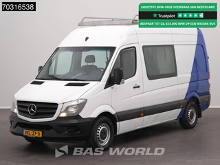 Mercedes Sprinter 316 CDI Dubbel Cabine L2H2 3,5t Trekhaak 160PK Airco Imperiaal APK 03-2027 DC Doka Mixto Airco Trekhaak