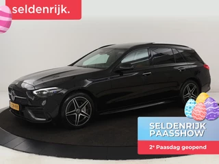 Mercedes-Benz C-klasse 300e AMG Line | Panoramadak | Trekhaak |  360 Camera | Leder | Stoelverwarming | Adaptive cruise | Memory | Sfeerverlichting | PHEV | Plug In