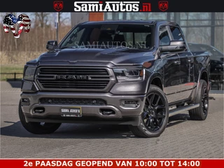 Dodge Ram Pick-Up SPORT | 5.7 V8 4X4 | 22 ICH WHEELS | 12 INCH MULTIMEDIA | MEMORY SEAT | BED STEP | 3500KG | GRANITE CRYSTAL | PRINS LPG | CRUISE | FULL LED | ALARM K3 | UITLAAT KLEP SYSTEEM ALS NIEUW!
