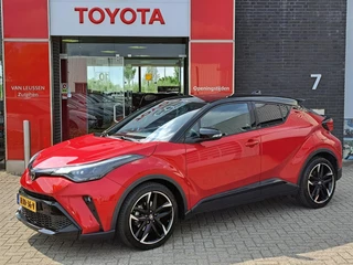 Toyota C-HR 1.8 HYBRID GR-SPORT 19"LM-VELGEN CAMERA NAVI STUUR-/STOELVERWARMING P-SENSOREN AD-CRUISE HALF-LEDER/ALCANTARA