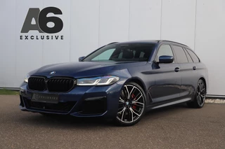 BMW 5-serie Touring 530i High Executive 252PK M Sport Laser LED Panoramadak Harman Kardon Wegklapbare Trekhaak Nappa Leder Memory Sfeerverlichting Shadow Line 360 Camera