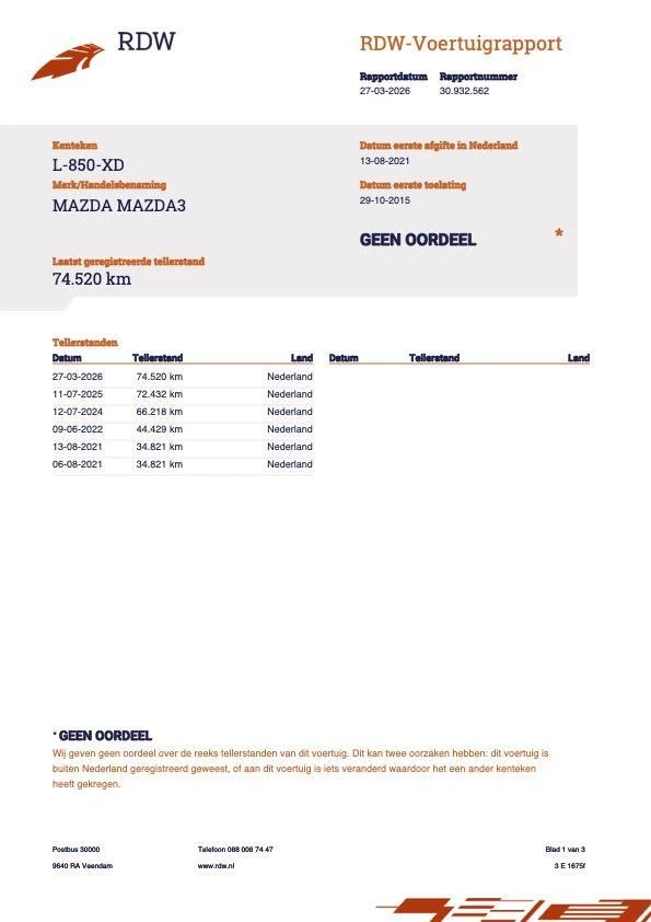 Hoofdafbeelding Mazda 3