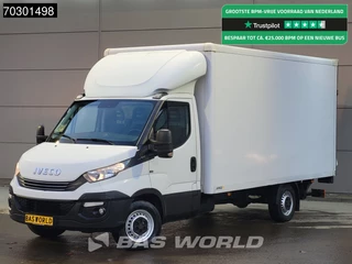 Iveco Daily 35S14 Laadklep Automaat Bakwagen Airco Camera D'Hollandia Euro6 Meubelbak Koffer Airco