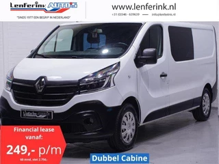 Renault Trafic 2.0 dCi 120 pk L2H1 Dubbel Cabine Airco, Camera Laadruimte Pakket, LED Koplampen PDC