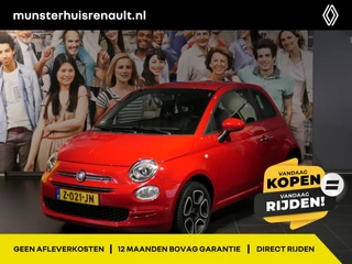Fiat 500 1.0 Hybrid Club - Occasion Lease vanaf €339 p/m - Cruise - bluetooth - Apple carplay / Android auto