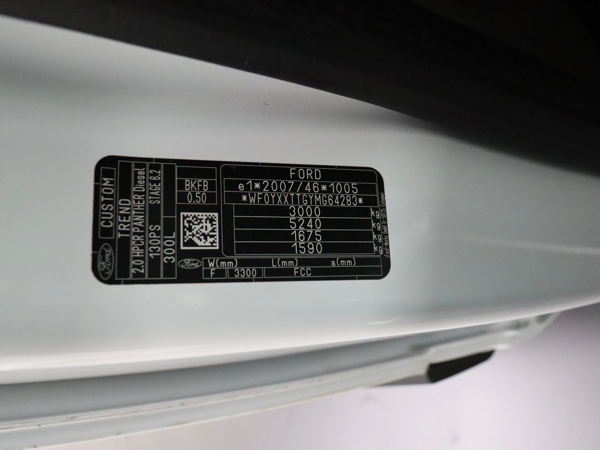 Hoofdafbeelding Ford Transit Custom