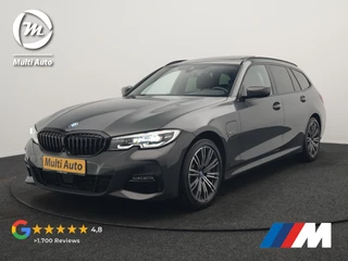 BMW 3 Serie Touring 330e M Sport 293pk Dealer O.H. Dravitgrau | Panodak | Adaptive Cruise | Camera | Lederen Sportstoelen Memory & Verwarmd | Sfeerverlichting | Stuur Verwarmd | Hifi Audio | Blis | Keyless | Apple Carplay | Plug In Hybrid |