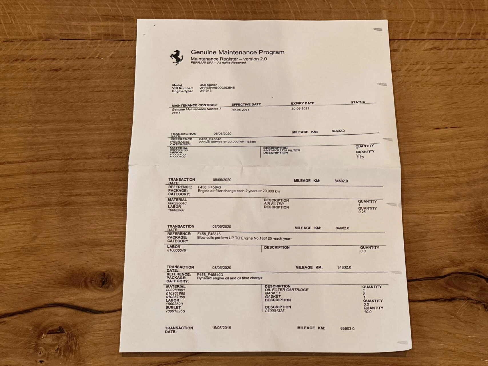 Hoofdafbeelding Ferrari 458