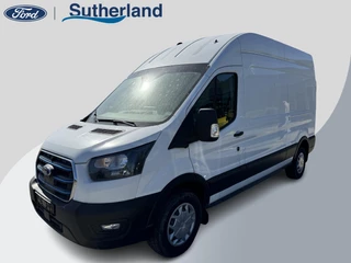 Ford E-Transit 350 L2H3 Trend 68 kWh 184pk | Pro Power on board | Navigatie | Hoog Dak | Adaptieve Cruise | Digitale binnenspiegel | Keyless entry | Laadruimte bescherming | All season banden | Reservewiel | Perimetrisch alarm
