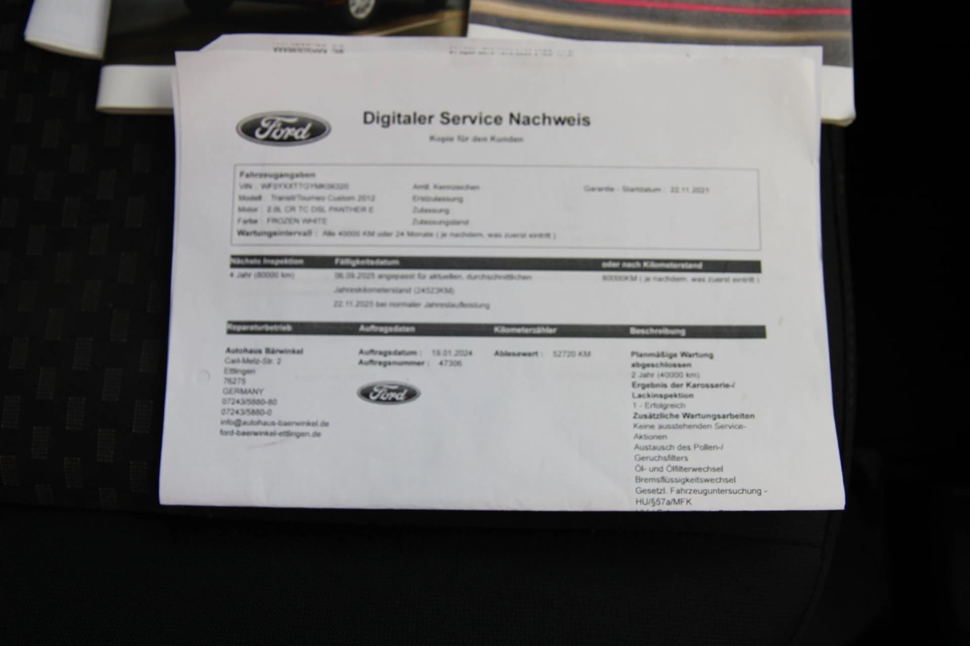 Hoofdafbeelding Ford Transit Custom