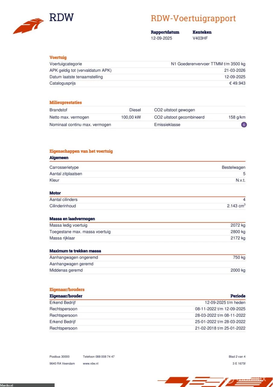 Hoofdafbeelding Mercedes-Benz Vito