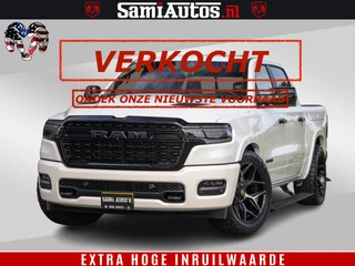 Dodge Ram Pick-Up Limited Night High Output 540HP 706Nm | Massage + Full Option | De Meest Luxe en Volle in zijn Klasse | Comfortabele Dubbele Cabine met Royale 5 Zitplaatsen | BPM vrij | Nu Leverbaar uit Voorraad | Voorraad Nr 2352 - 7649