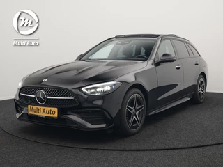 Mercedes-Benz C-Klasse Estate 300 e AMG Line Plug In Hybrid 320pk Dealer O.H NIEUW MODEL PHEV | Panodak | 360 Camera | Adaptive Cruise | Lederen Sportstoelen Massage & Memory | Sfeerverlichting | Keyless | Navigatie | Virtual | DAB |
