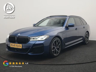 BMW 5 Serie Touring 530e M Sport PHEV 293pk Dealer O.H. | Panodak | Adaptive Cruise | 360 Camera | Harman / Kardon | Lederen Comfortzetels Memory & Verwarmd | Adaptive LED | Apple Carplay | Blis | Sfeerverlichting | Navigatie | DAB | Plug In Hybrid |