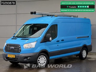 Ford Transit 130pk L3H2 Trekhaak Airco Cruise Camera Parkeersensoren Standkachel Werkplaatsinrichting Euro6 APK 07-2026 L3 12m3 Airco Trekhaak Cruise control