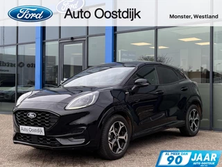 Hoofdafbeelding Ford Puma Ford Puma 1.0 EcoBoost Hybrid ST-Line X 125PK Automaat Winterpack Camera Cruise Navi B&O Climate Keyless Elek. Achterklep Full-LED Privacy Glass *Sportief*