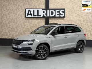 Hoofdafbeelding Škoda Karoq Skoda Karoq 2.0 TSI 4x4 Sportline Business | BTW | Nardo | Pano | Keyless | Trekhaak | 360 Camera | Sfeerverlichting