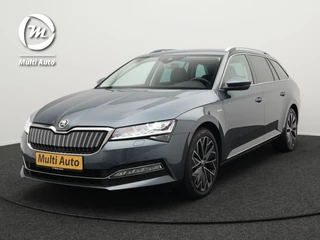 Škoda Superb Combi 1.4 TSI iV Laurin & Klement Plug in Hybrid 218pk PHEV | Lederen Sportstoelen Memory | Adaptive Cruise | Sfeerverlichting | 360 Camera | Apple Carplay | Crystal LED | Virtual | Canton Audio | DAB |