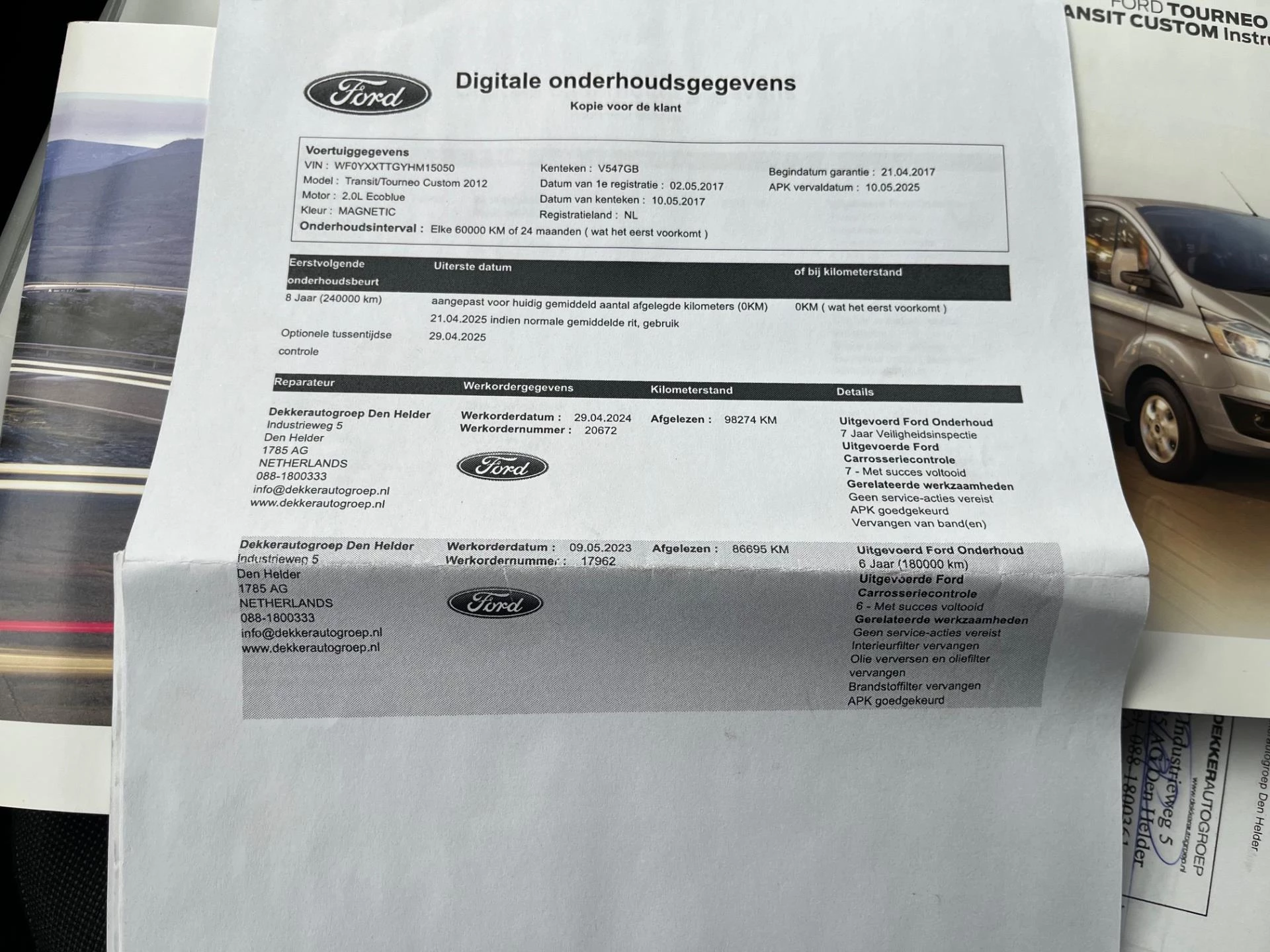 Hoofdafbeelding Ford Transit Custom