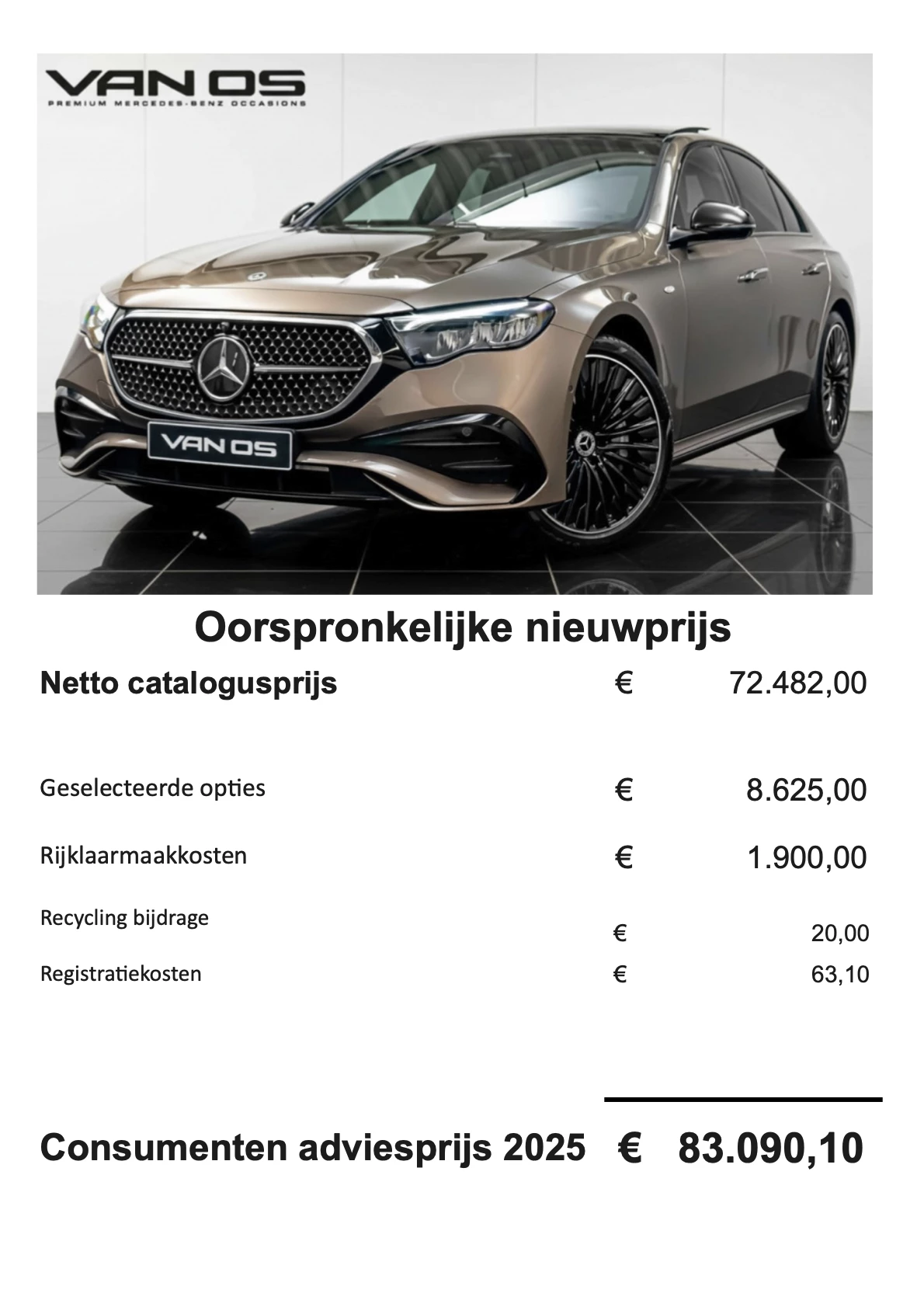Hoofdafbeelding Mercedes-Benz E-Klasse
