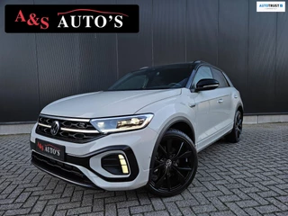 Hoofdafbeelding Volkswagen T-Roc Volkswagen T-ROC 1.5 TSI 3x R-Line Panodak Acc IQ Led Camera Beats Trekhaak Elektr kofferbak Dodehoeksensor