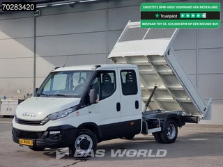 Iveco Daily 35C12 Open Laadbak Dubbel Cabine Dubbellucht 3,5t Trekhaak Airco Cruise Euro6 Pritsche Pickup Open Box Airco Dubbel cabine Trekhaak Cruise control