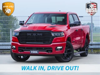 Hoofdafbeelding Dodge Ram 1500 Dodge Ram 1500 | Laramie | Premium Night | 3.0L I6 Hurricane | Crew Cab | 4X4 | Panorama | LPG | 14,4-inch Touchscreen | Passenger Display | INCL BPM-VOORDEEL Getoonde accessoires zijn verkrijgbaar tegen meerprijs