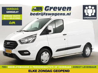 Ford Transit Custom 280 2.0 TDCI L1H1 Airco Cruise Parkeersensoren 3 Persoons Elektrpakket Schuifdeur