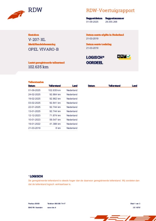 Hoofdafbeelding Opel Vivaro