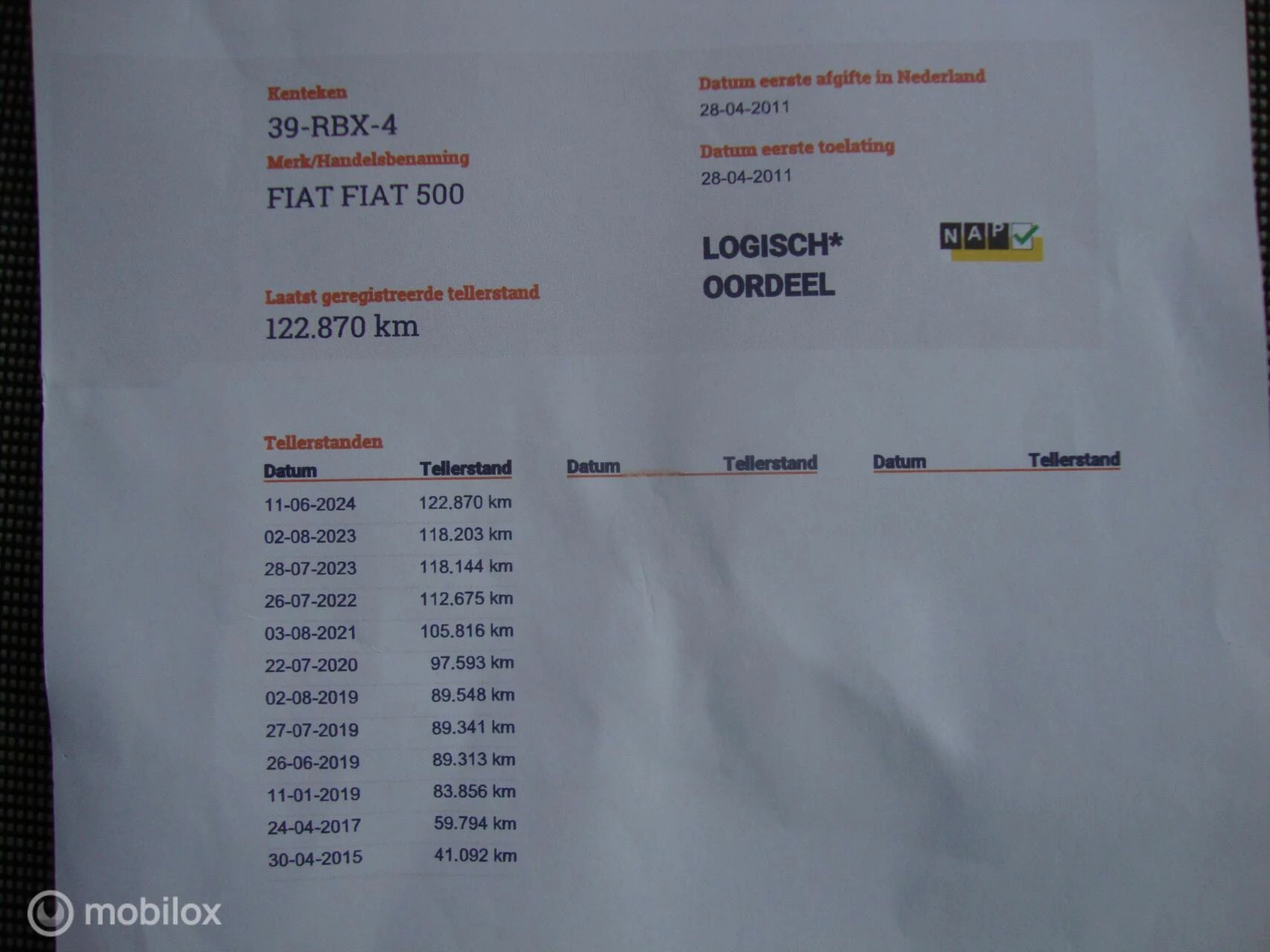 Hoofdafbeelding Fiat 500C