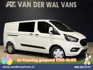 Ford Transit Custom 2.0 TDCI 130pk L2H1 Dubbele Cabine Euro6 Airco | 6-Zits | LED | Cruisecontrol | Trekhaak Parkeersensoren, Verwarmde voorruit