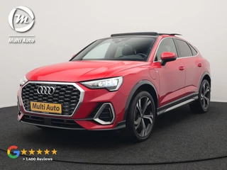 Hoofdafbeelding Audi Q3 Audi Q3 Sportback 45 TFSI e S Line Plug In Hybrid 245pk Dealer O.H PHEV | Panodak | Adaptive Cruise | Lederen Sportstoelen Memory & Verwarmd | Sfeerverlichting | Camera | Virtual | Blis | Navigatie | DAB |