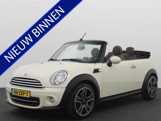 MINI Cooper Cabrio Mini 1.6 Pepper BRUIN LEDER / STOELVERW / NAVI / CLIMA / PDC / CRUISE / NL-AUTO