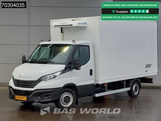 Hoofdafbeelding Iveco Daily Iveco Daily 35S18 3.0L Automaat Koelwagen 230v Stekker Zijdeur Achterdeuren 180PK ACC LED Navi Airco Euro6 Bakwagen Gekoeld Koel Koeler Kühl Kühler Kühlwagen Kühlkoffer Airco